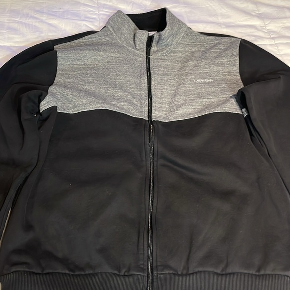 BNWOT Calvin Klein Mens Tracksuit Zip Up Jacket Size Large - Picture 2 of 10
